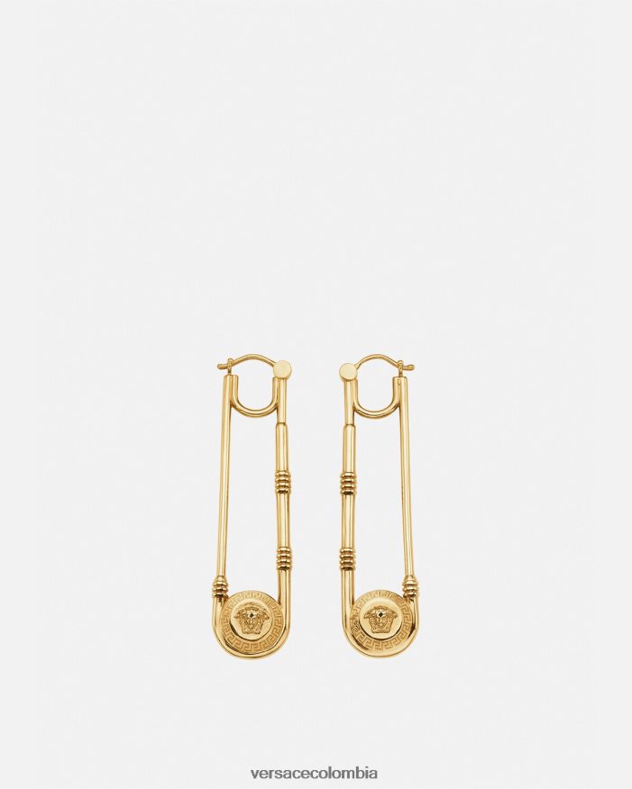 mujer pendientes de imperdible Versace oro 2RP40F798 accesorios