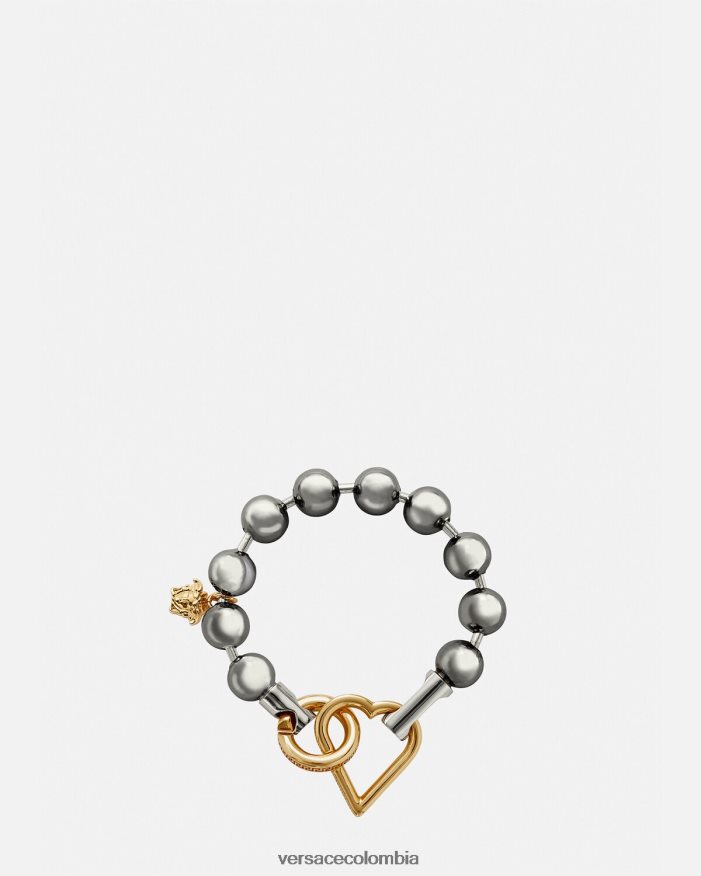 mujer pulsera de cadena original Versace oro plateado 2RP40F831 accesorios