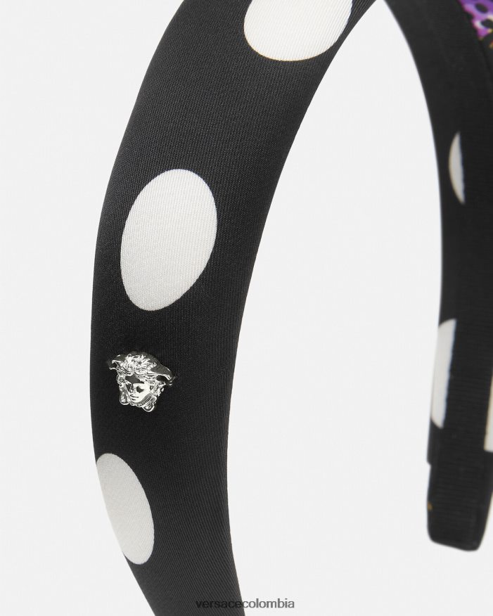 mujer diadema de mariposas Versace negro 2RP40F860 accesorios