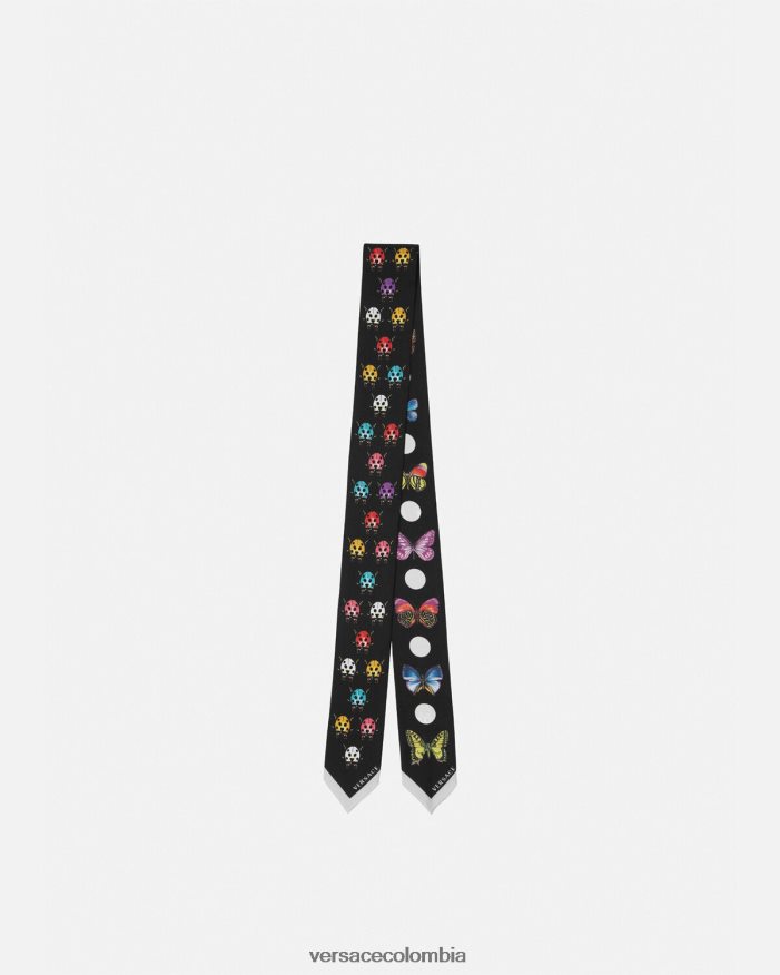 mujer Corbata tipo pañuelo de seda con mariposas. Versace imprimir 2RP40F863 accesorios