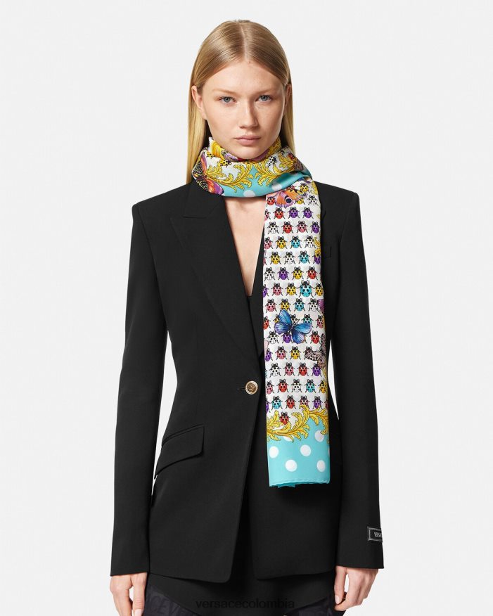 mujer pañuelo de seda mariposas Versace imprimir 2RP40F894 accesorios