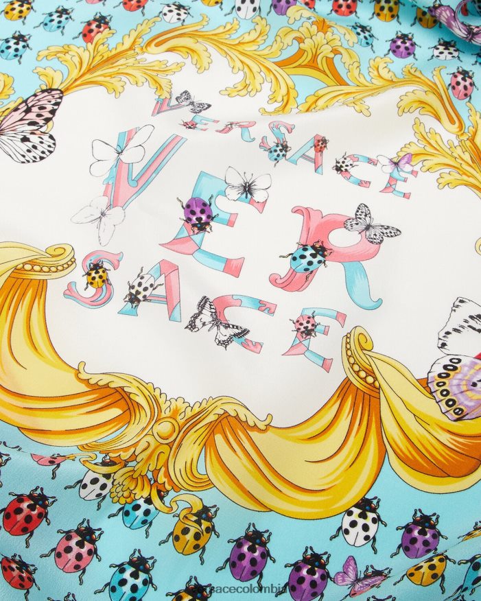mujer pañuelo de seda mariposas Versace imprimir 2RP40F895 accesorios