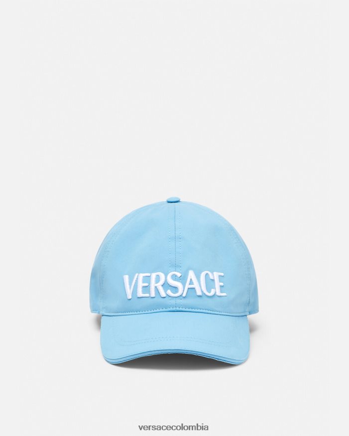 mujer gorra de béisbol con logo Versace azul claro 2RP40F872 accesorios