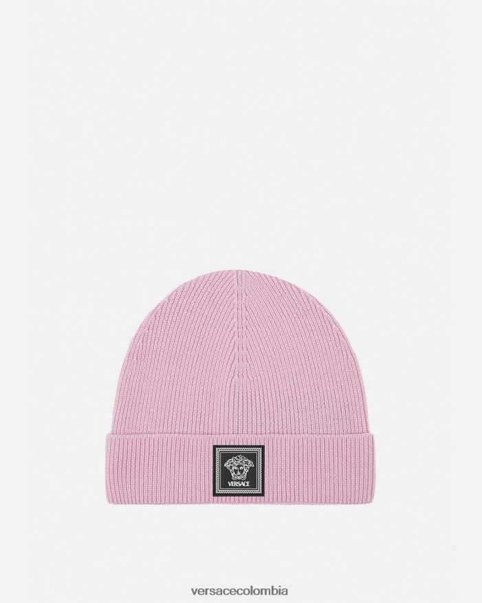 mujer gorro de lana con medusa Versace Rosa claro 2RP40F880 accesorios