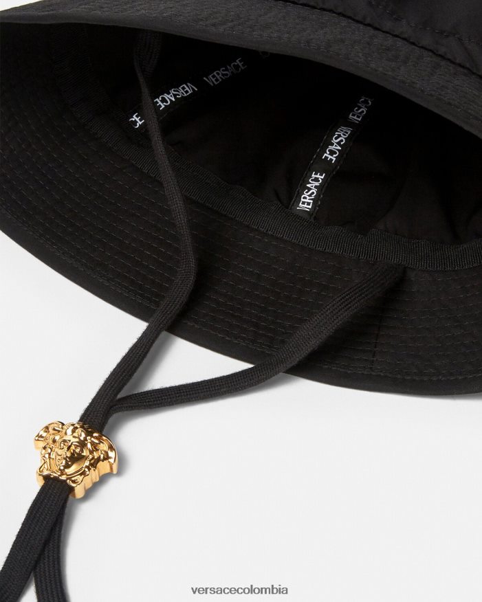 mujer sombrero de pescador con medusa Versace negro 2RP40F1700 accesorios