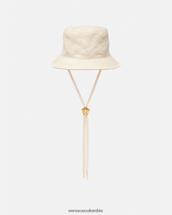 mujer sombrero de pescador con silueta barroca Versace beige 2RP40F870 accesorios