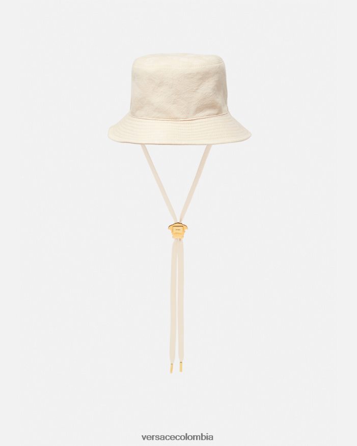 mujer sombrero de pescador con silueta barroca Versace beige 2RP40F870 accesorios