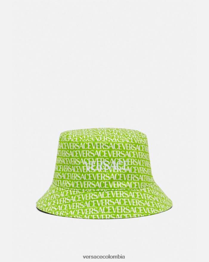 mujer sombrero de pescador integral Versace verde y estampado 2RP40F905 accesorios