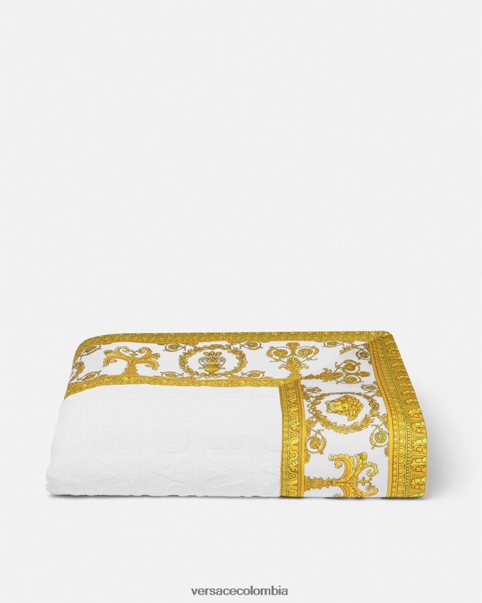 mujer i toalla de playa barroca Versace blanco 2RP40F1199 ropa interior y ropa de playa