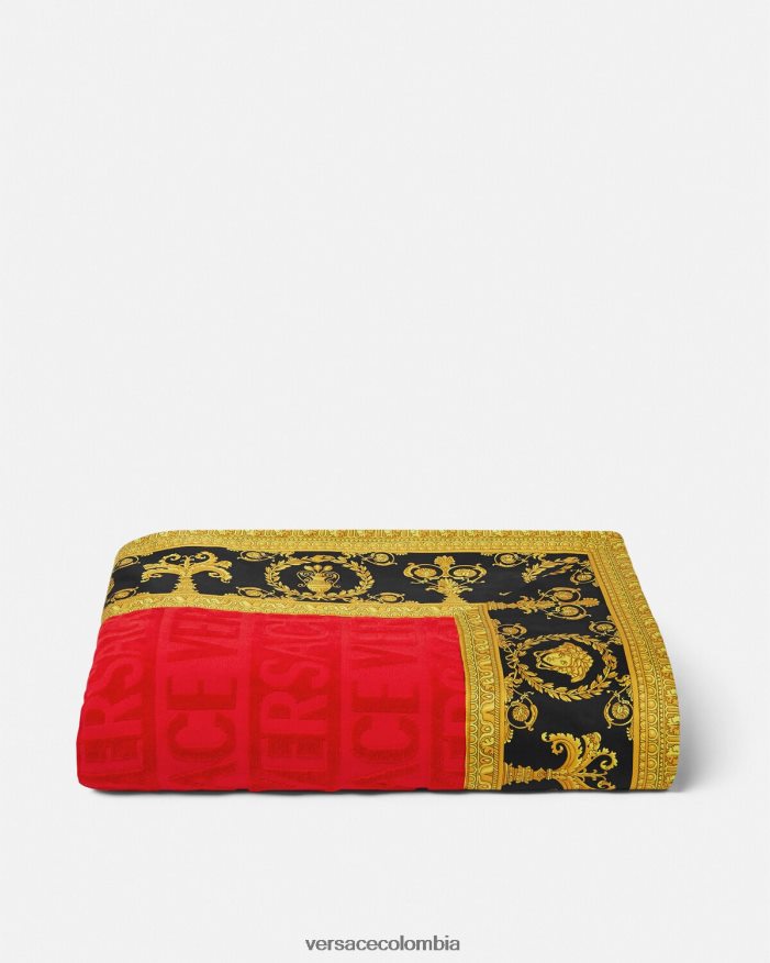 mujer i toalla de playa barroca Versace rojo 2RP40F1201 ropa interior y ropa de playa