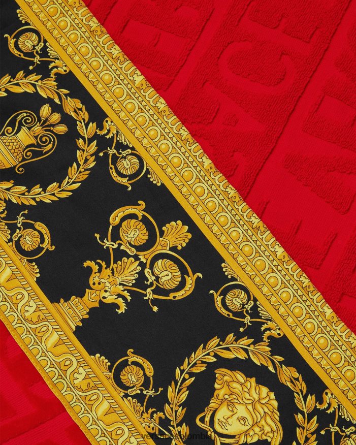 mujer i toalla de playa barroca Versace rojo 2RP40F1201 ropa interior y ropa de playa