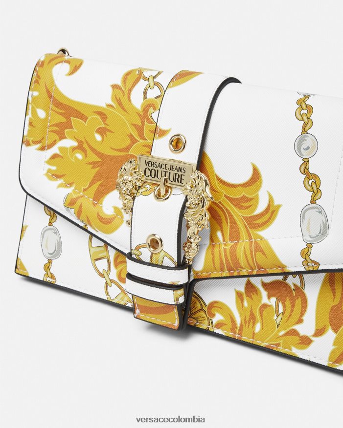 mujer bolso de hombro couture1 de cadena de alta costura Versace oro y blanco 2RP40F2359 bolsas