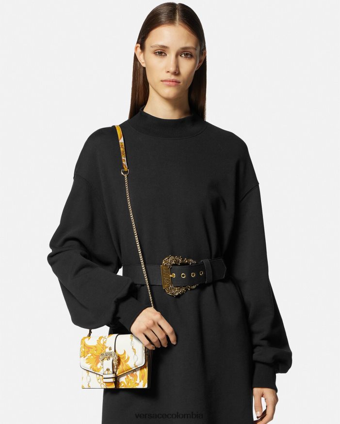 mujer bolso de hombro couture1 de cadena de alta costura Versace oro y blanco 2RP40F2359 bolsas