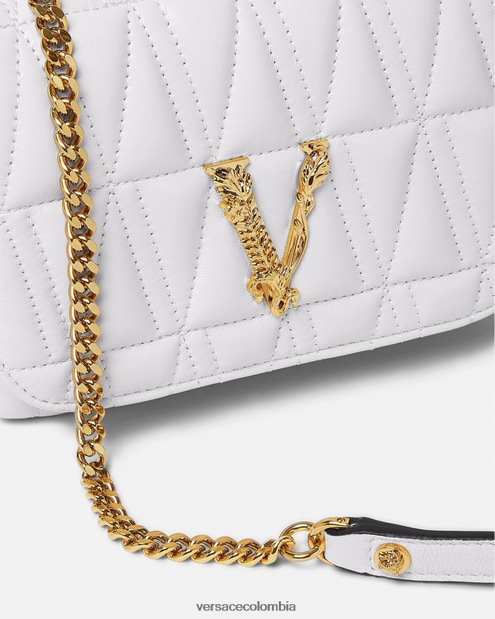 mujer bolso de hombro pequeño virtus Versace blanco 2RP40F368 bolsas