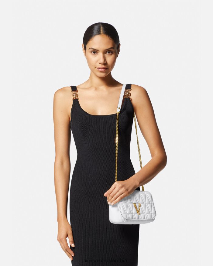 mujer bolso de hombro pequeño virtus Versace blanco 2RP40F368 bolsas
