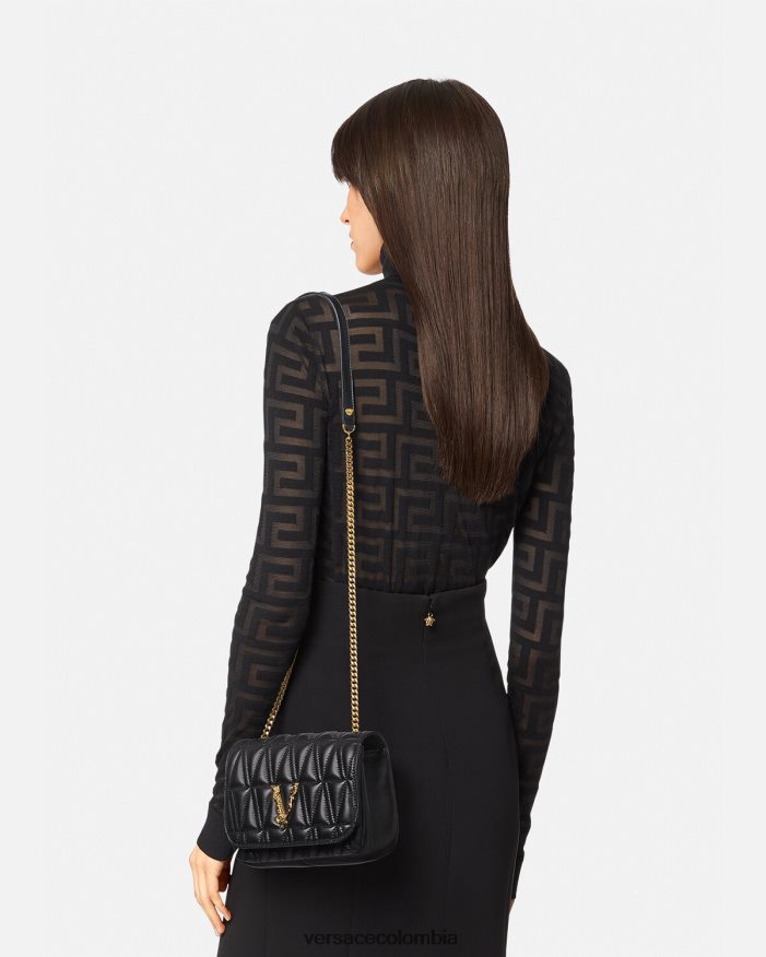 mujer bolso de hombro pequeño virtus Versace negro 2RP40F367 bolsas