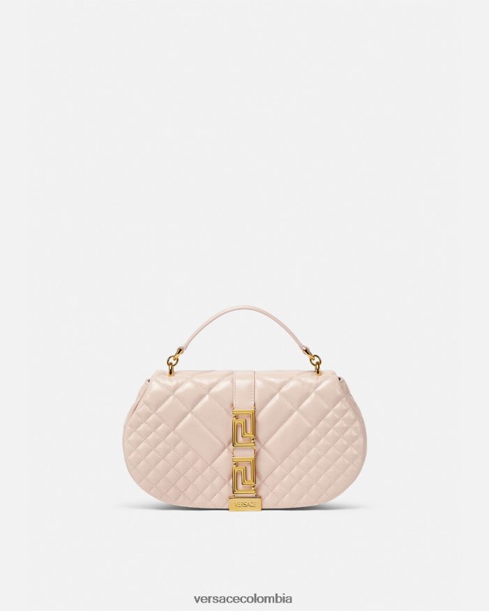 mujer bolso de hombro con greca diosa Versace Rosa claro 2RP40F245 bolsas