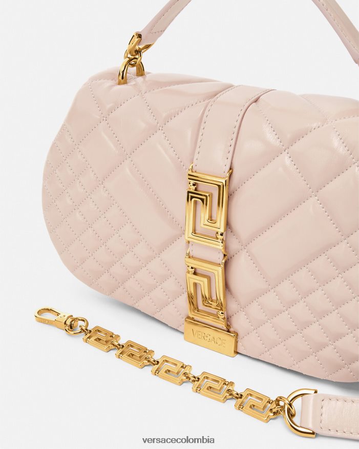 mujer bolso de hombro con greca diosa Versace Rosa claro 2RP40F245 bolsas