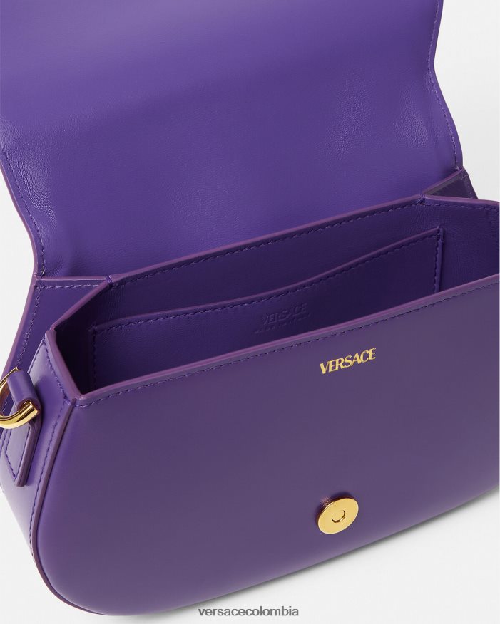 mujer bolso de hombro con greca diosa Versace Violeta 2RP40F264 bolsas