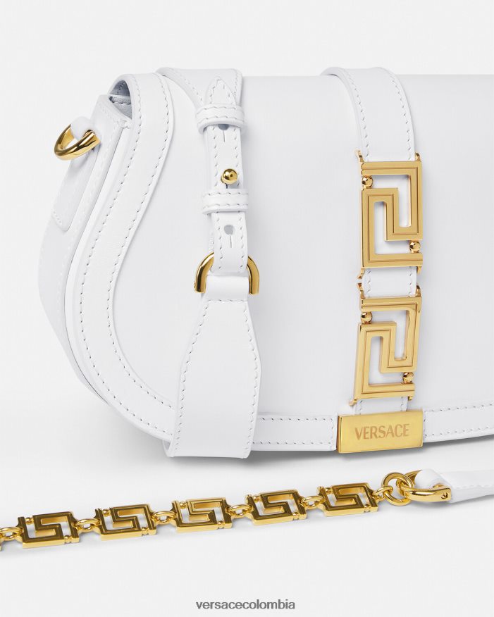 mujer bolso de hombro con greca diosa Versace blanco 2RP40F253 bolsas