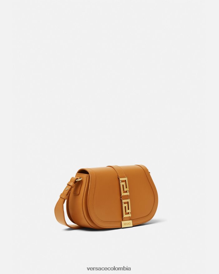 mujer bolso de hombro con greca diosa Versace caramelo 2RP40F249 bolsas