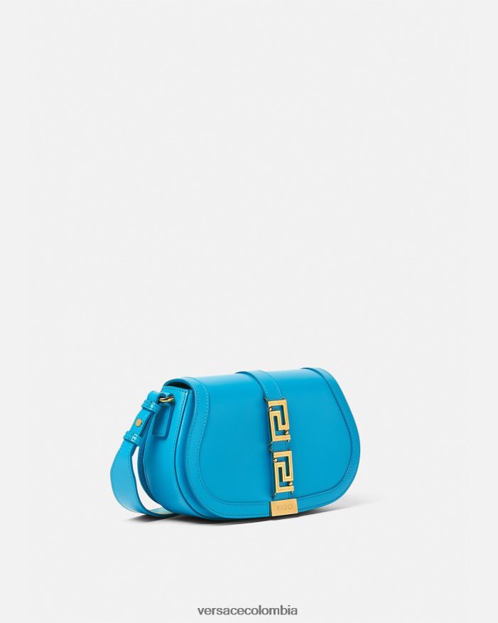 mujer bolso de hombro con greca diosa Versace dv azul 2RP40F266 bolsas