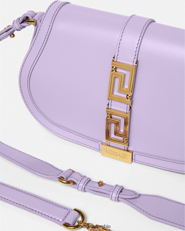 mujer bolso de hombro con greca diosa Versace lila 2RP40F265 bolsas