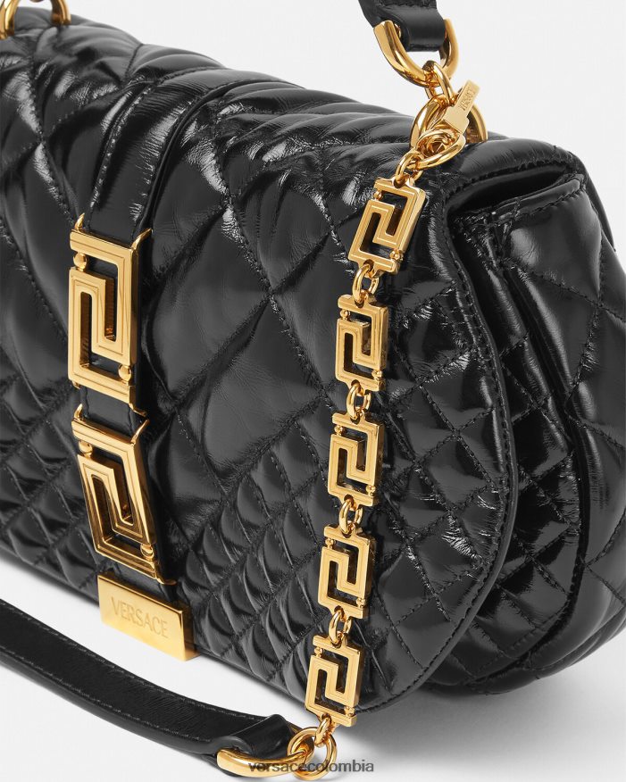 mujer bolso de hombro con greca diosa Versace negro 2RP40F246 bolsas