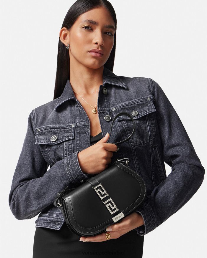 mujer bolso de hombro con greca diosa Versace negro 2RP40F248 bolsas
