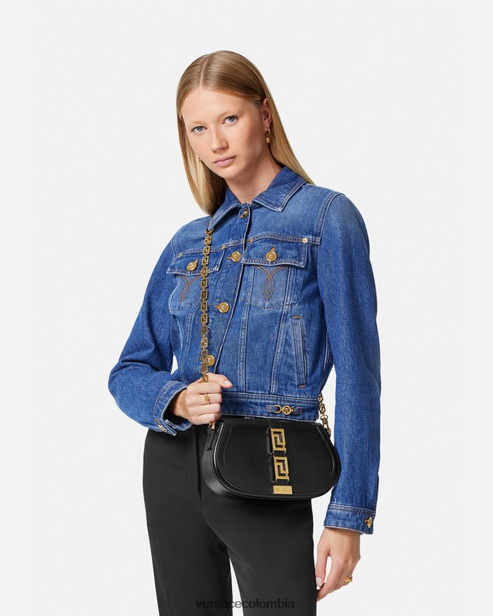 mujer bolso de hombro con greca diosa Versace negro 2RP40F251 bolsas
