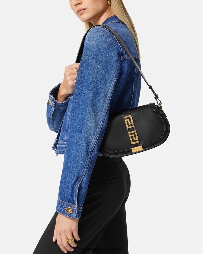mujer bolso de hombro con greca diosa Versace negro 2RP40F251 bolsas