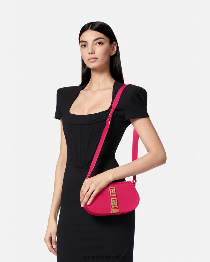 mujer bolso de hombro con greca diosa Versace rosa 2RP40F252 bolsas