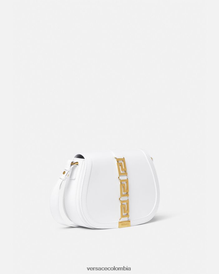 mujer bolso de hombro grande con greca diosa Versace blanco 2RP40F255 bolsas