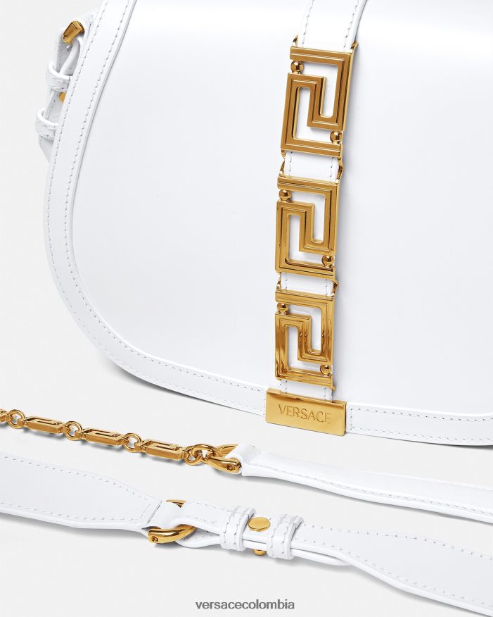 mujer bolso de hombro grande con greca diosa Versace blanco 2RP40F255 bolsas