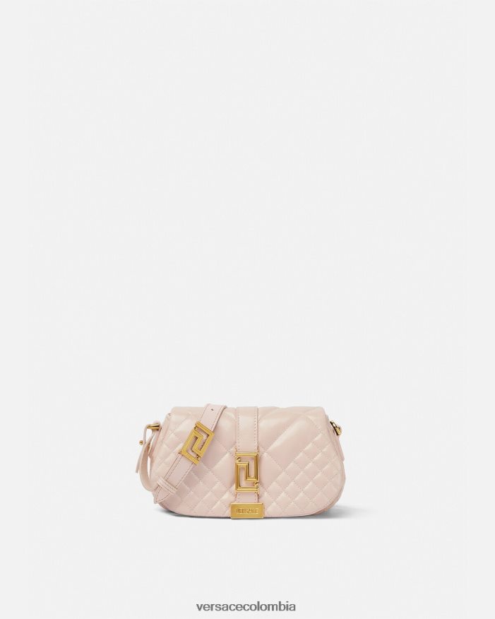 mujer bolso de hombro mini con greca diosa Versace Rosa claro 2RP40F243 bolsas