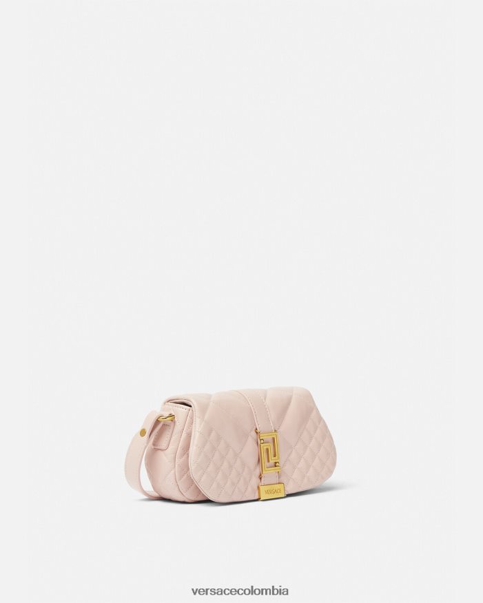 mujer bolso de hombro mini con greca diosa Versace Rosa claro 2RP40F243 bolsas
