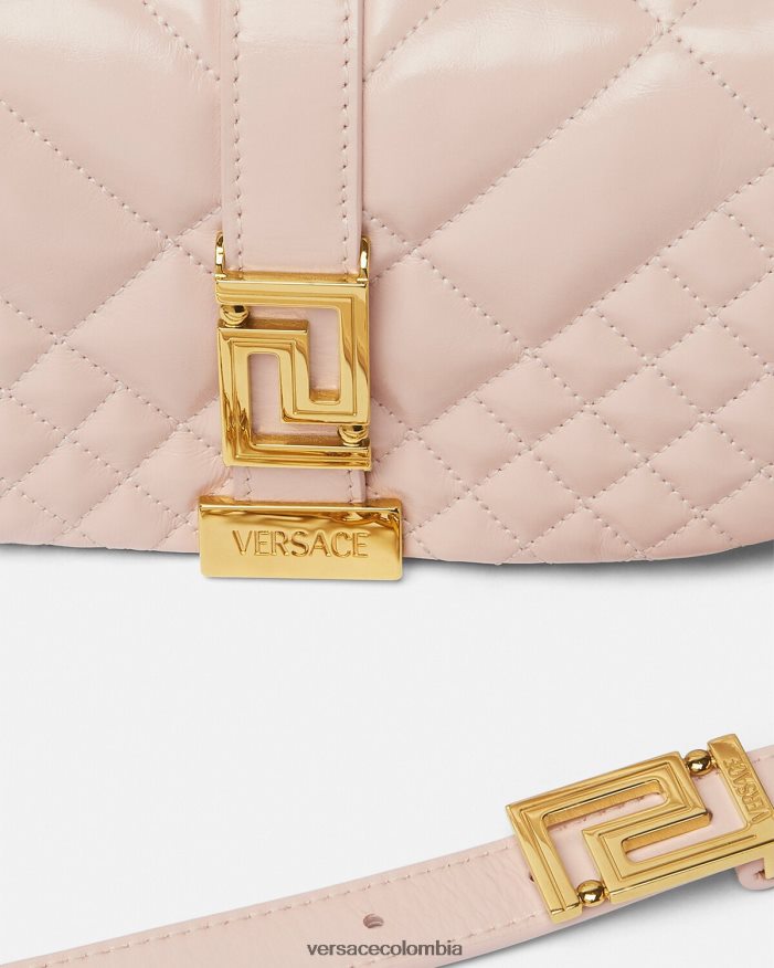 mujer bolso de hombro mini con greca diosa Versace Rosa claro 2RP40F243 bolsas