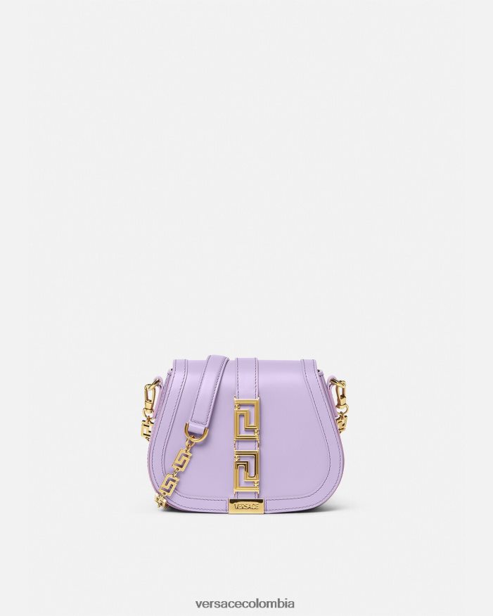 mujer bolso de hombro pequeño con Greca Diosa Versace lila 2RP40F263 bolsas