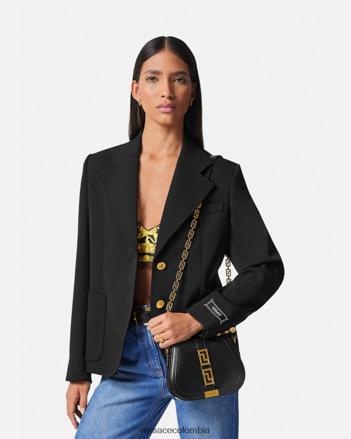 mujer bolso de hombro pequeño con Greca Diosa Versace negro 2RP40F260 bolsas