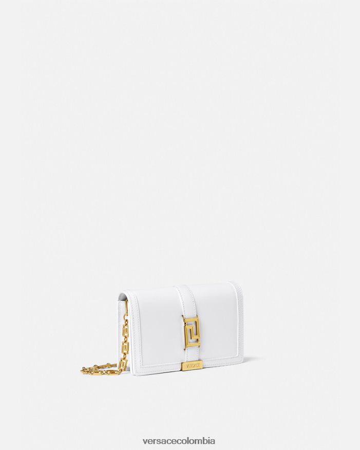 mujer bolso mini con greca diosa Versace blanco 2RP40F257 bolsas