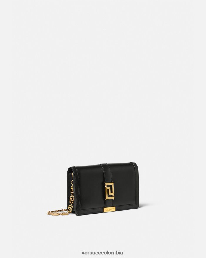 mujer bolso mini con greca diosa Versace negro 2RP40F256 bolsas
