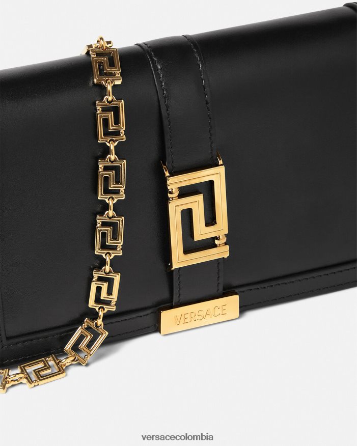 mujer bolso mini con greca diosa Versace negro 2RP40F256 bolsas