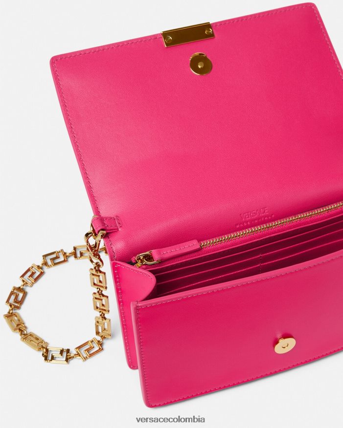 mujer bolso mini con greca diosa Versace rosa 2RP40F259 bolsas