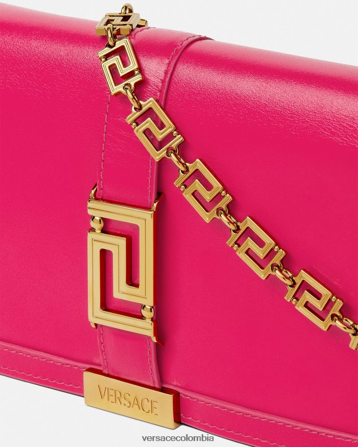 mujer bolso mini con greca diosa Versace rosa 2RP40F259 bolsas
