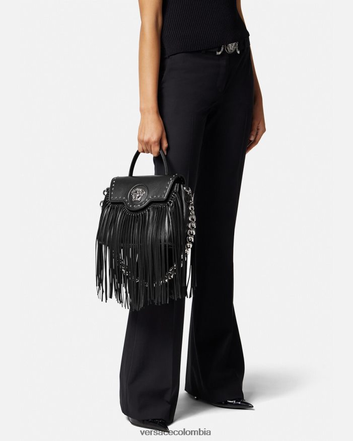 mujer bolso de mano con flecos la medusa Versace negro 2RP40F363 bolsas