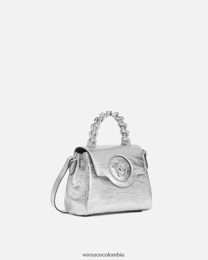 mujer bolso de mano la medusa metalizado pequeño Versace gris 2RP40F305 bolsas