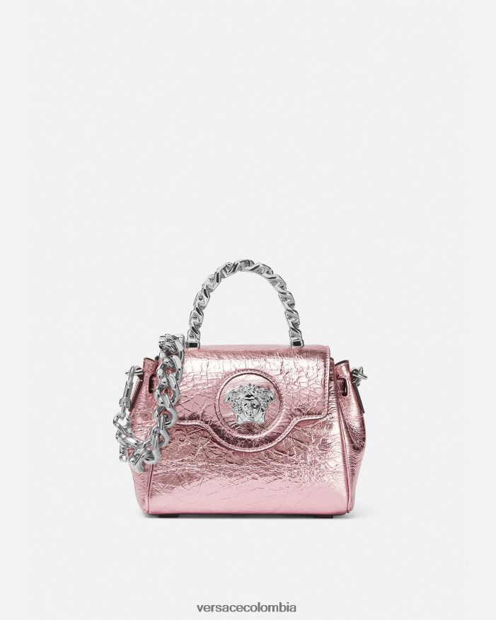 mujer bolso de mano la medusa metalizado pequeño Versace rosa 2RP40F303 bolsas