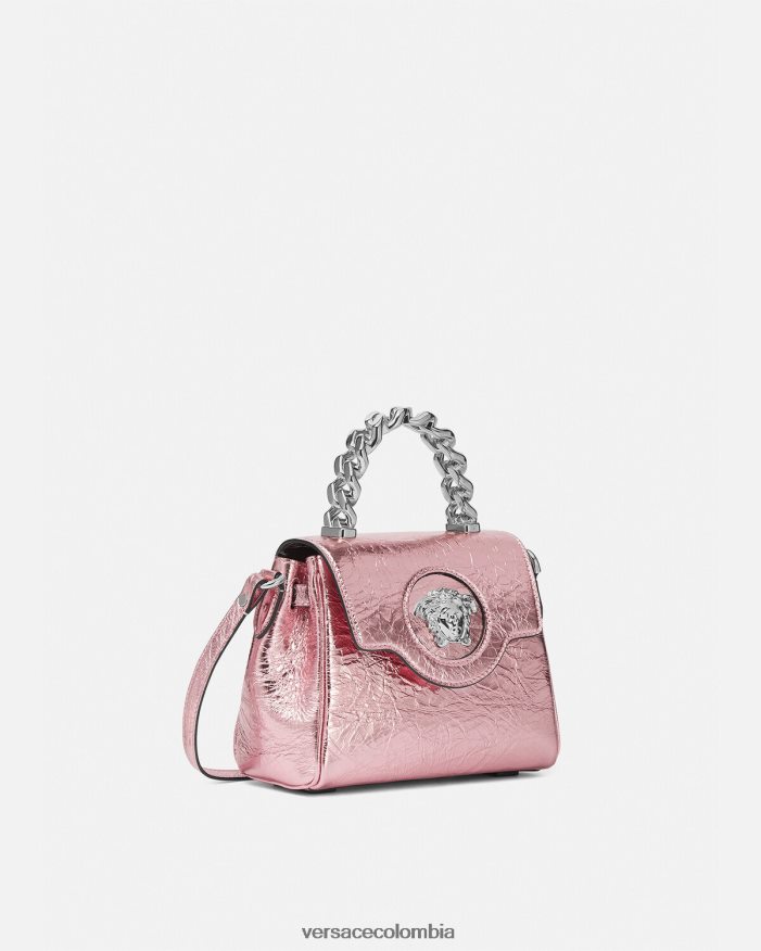 mujer bolso de mano la medusa metalizado pequeño Versace rosa 2RP40F303 bolsas