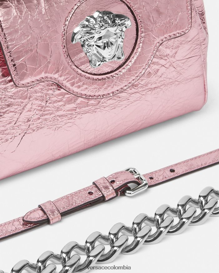 mujer bolso de mano la medusa metalizado pequeño Versace rosa 2RP40F303 bolsas