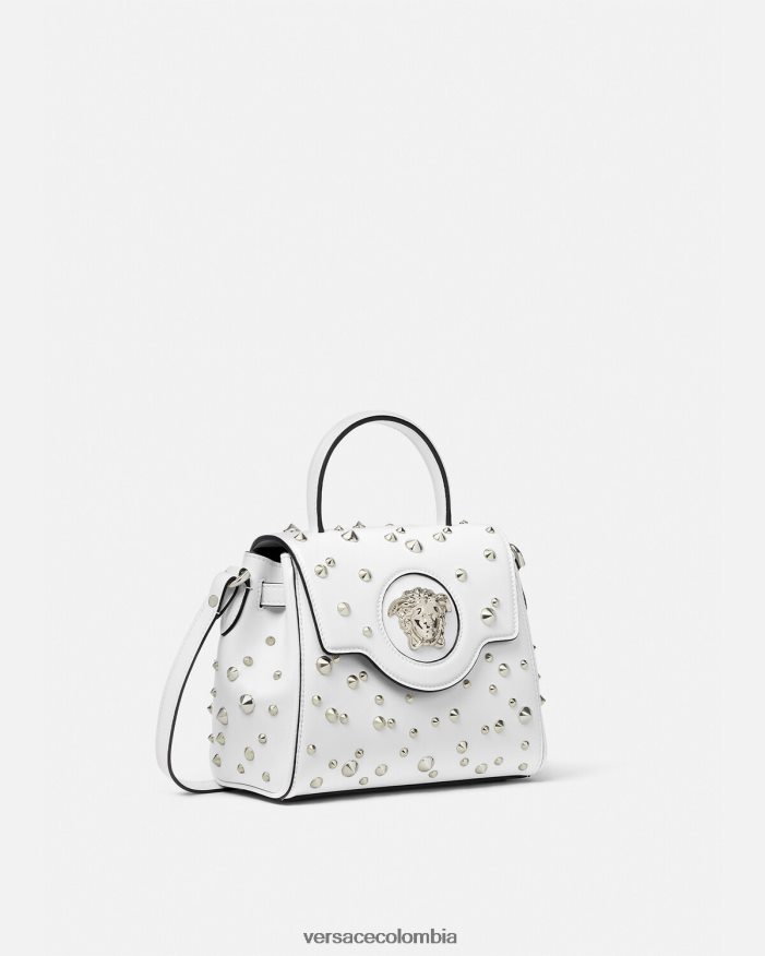mujer bolso de mano pequeño con pinchos la medusa Versace blanco 2RP40F351 bolsas